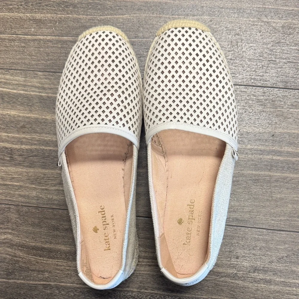Kate Spade White and Tan Espadrilles - Picture 2 of 7